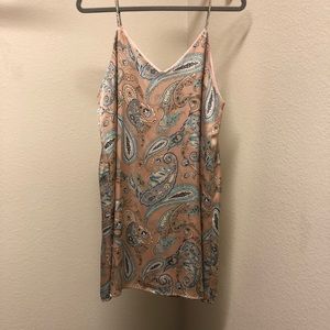 Paisley satin dress